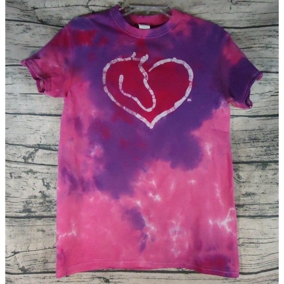 Handmade Tops - Tie Dye Batik Handmade OOAK Unisex Short Sleeve Top Tee Shirt Small  #57